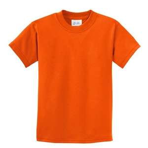 Port and Company Youth 5.5 Oz. 100% Cotton T-Shirt - Dark/Colors Orange