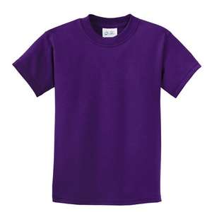 Port and Company Youth 5.5 Oz. 100% Cotton T-Shirt - Dark/Colors Purple