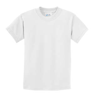 Port and Company Youth 5.5 Oz. 100% Cotton T-Shirt - White/Neutral White