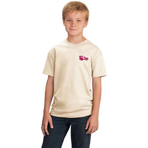 Custom Promotional Port and Company Youth 5.5 Oz. 100% Cotton T-Shirt - White/Neutral
