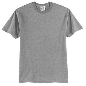Port and Company 50/50 Cotton/Poly T-Shirt - Light/Heather Gray, Heathered Athletic