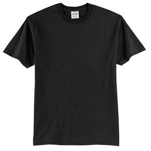 Port and Company 50/50 Cotton/Poly T-Shirt - Dark/Colors Black
