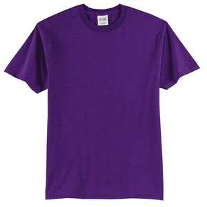 Port and Company 50/50 Cotton/Poly T-Shirt - Dark/Colors Purple