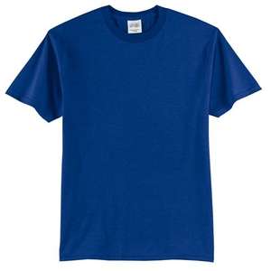 Port and Company 50/50 Cotton/Poly T-Shirt - Dark/Colors Blue, Royal