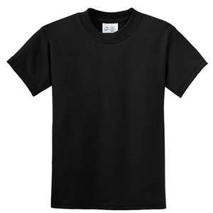 Port and Company Youth 50/50 Cotton/Poly T-Shirt - Dark/Colors Black