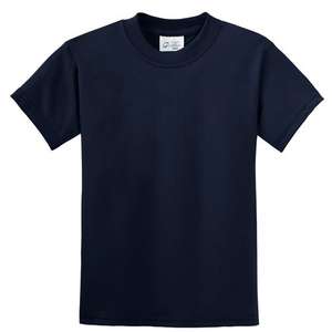 Port and Company Youth 50/50 Cotton/Poly T-Shirt - Dark/Colors Blue, Navy