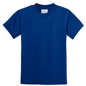 Port and Company Youth 50/50 Cotton/Poly T-Shirt - Dark/Colors Blue, Royal