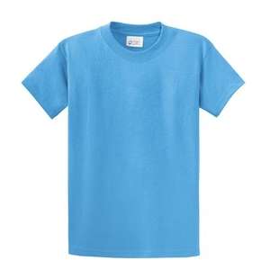 Port and Company Essential T-Shirt - Light/Heather Blue, Aquatic