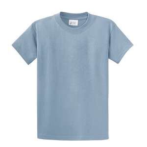 Port and Company Essential T-Shirt - Light/Heather Blue, Stonewashed