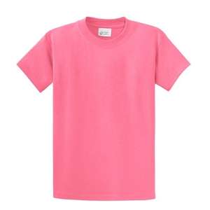 Port and Company Essential T-Shirt - Light/Heather Pink, Candy