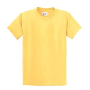 Port and Company Essential T-Shirt - Light/Heather Yellow, Daffodil
