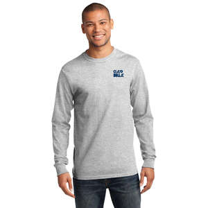 Custom Promotional Port and Company Long Sleeve Essential T-Shirt - Light/Heather