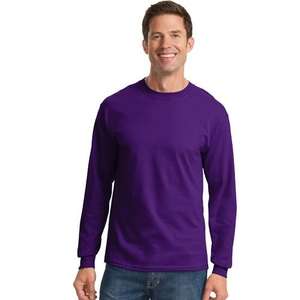 Port and Company Long Sleeve Essential T-Shirt - Dark/Colors 