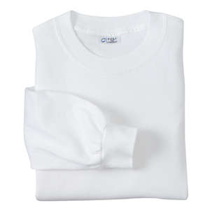 Port and Company Long Sleeve Essential T-Shirt - White/Neutral 