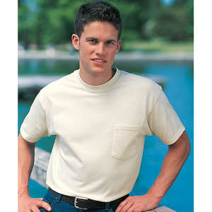 Port and Company Essential T-Shirt with Pocket - White/Neutral 