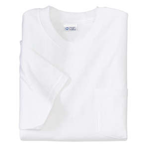 Port and Company Essential T-Shirt with Pocket - White/Neutral 