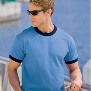 Port and Company Ringer T-Shirt - Dark/Colors