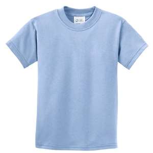 Port and Company Youth Essential T-Shirt - Light/Heather Blue, Light