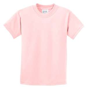 Port and Company Youth Essential T-Shirt - Light/Heather Pink, Pale