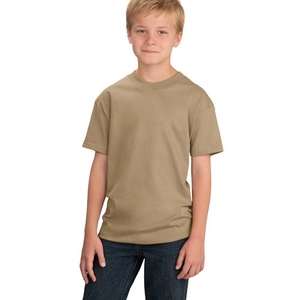 Port and Company Youth Essential T-Shirt - Light/Heather Sand
