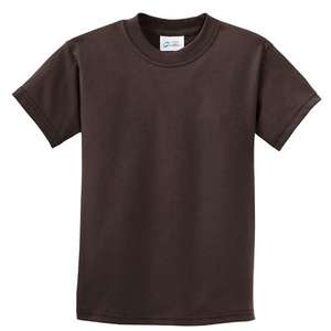 Port and Company Youth Essential T-Shirt - Dark/Colors Chocolate, Dark