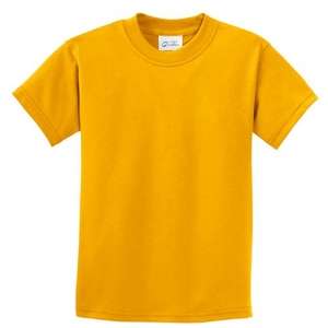 Port and Company Youth Essential T-Shirt - Dark/Colors Gold