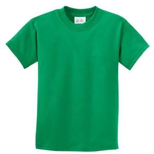 Port and Company Youth Essential T-Shirt - Dark/Colors Green, Kelly
