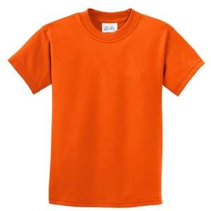 Port and Company Youth Essential T-Shirt - Dark/Colors Orange