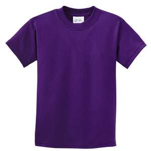 Port and Company Youth Essential T-Shirt - Dark/Colors Purple