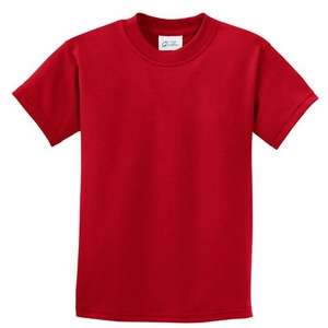Port and Company Youth Essential T-Shirt - Dark/Colors Red