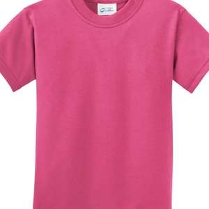 Port and Company Youth Essential T-Shirt - Dark/Colors Red, Sangria