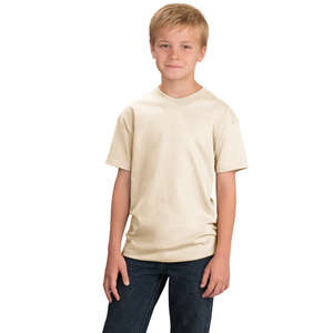 Port and Company Youth Essential T-Shirt - White/Neutral 