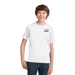 Personalized Youth T-Shirts - Port and Company Youth Essential T-Shirt - White/Neutral