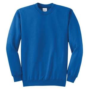 Port and Company 7.8 Oz. Crewneck Sweatshirt - Dark/Colors Blue, Royal