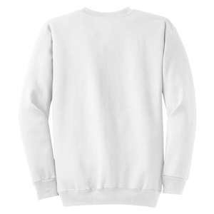 Port and Company 7.8 Oz. Crewneck Sweatshirt - White/Neutral 