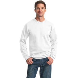 Port and Company 7.8 Oz. Crewneck Sweatshirt - White/Neutral 