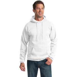 Port and Company 7.8 Oz. Pullover Hooded Sweatshirt - White/Neutral 