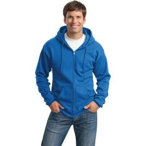Port and Company 7.8 Oz. Full-Zip Hooded Sweatshirt - Dark/Colors 