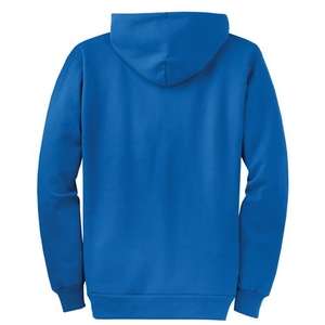 Port and Company 7.8 Oz. Full-Zip Hooded Sweatshirt - Dark/Colors Blue, Royal