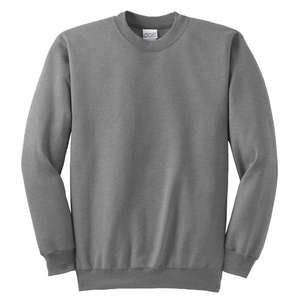 Port and Company Crewneck Sweatshirt - Light/Heather Gray, Heathered Athletic