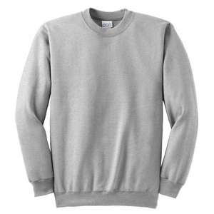 Port and Company Crewneck Sweatshirt - Light/Heather Gray, Ash