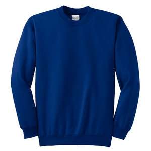 Port and Company Crewneck Sweatshirt - Dark/Colors Blue, Royal