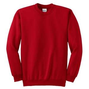 Port and Company Crewneck Sweatshirt - Dark/Colors Red