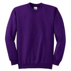 Port and Company Crewneck Sweatshirt - Dark/Colors Purple