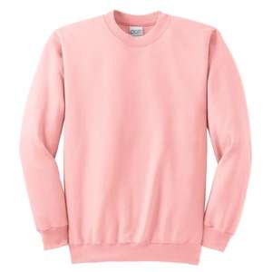 Port and Company Crewneck Sweatshirt - Dark/Colors Pink, Pale