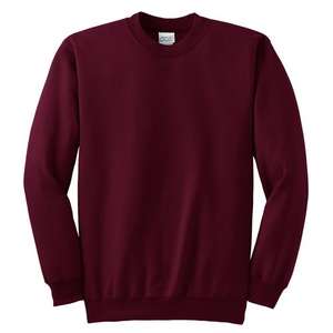 Port and Company Crewneck Sweatshirt - Dark/Colors Maroon