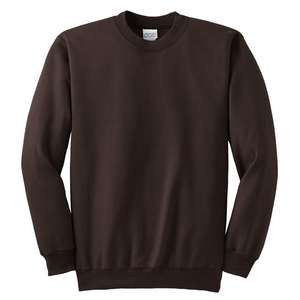Port and Company Crewneck Sweatshirt - Dark/Colors Chocolate, Dark