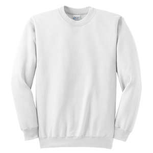 Port and Company Crewneck Sweatshirt - White/Neutral White