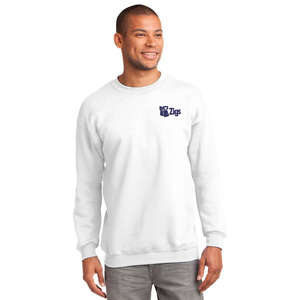 Custom Promotional Port and Company Crewneck Sweatshirt - White/Neutral