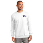 Personalized Sweatshirts & Sweatpants - Port and Company Crewneck Sweatshirt - White/Neutral